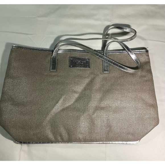 Michael korrs silver tweed large tote - Picture 1 of 4
